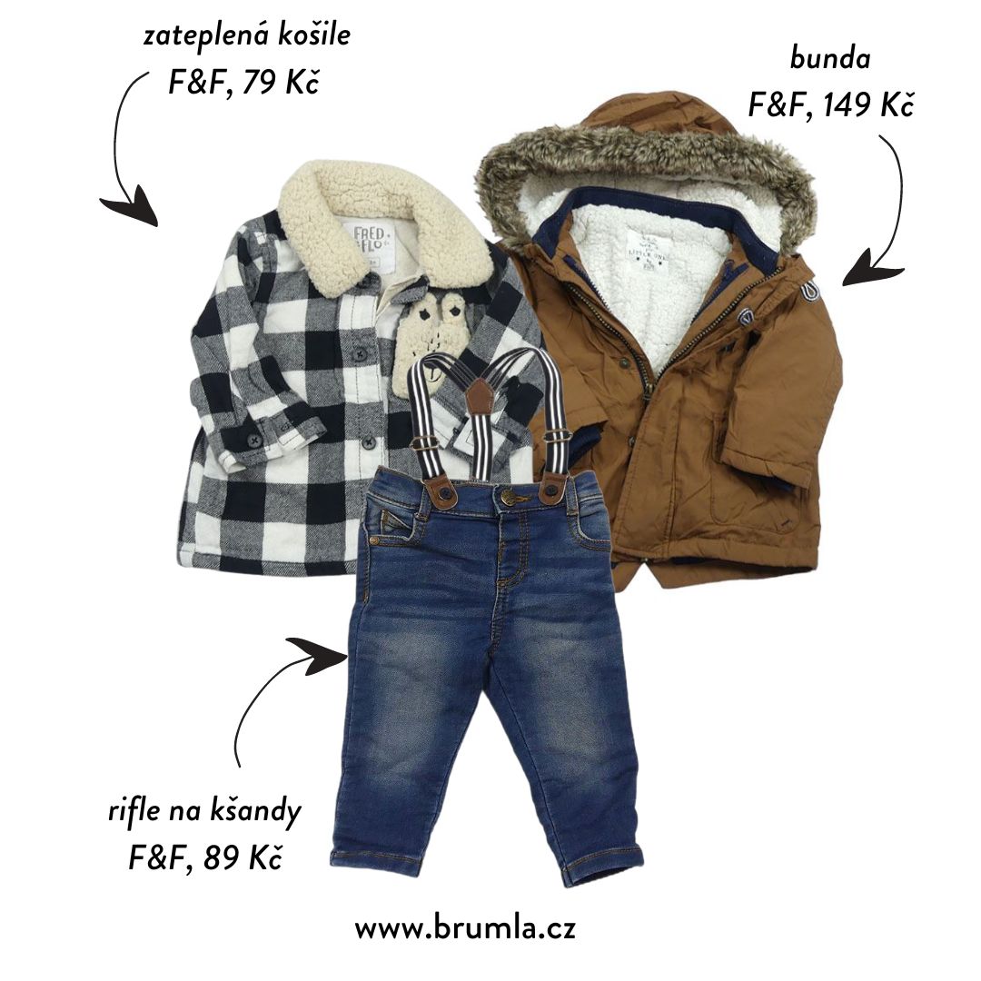 F&F oblečení - košile, bunda, rifle
