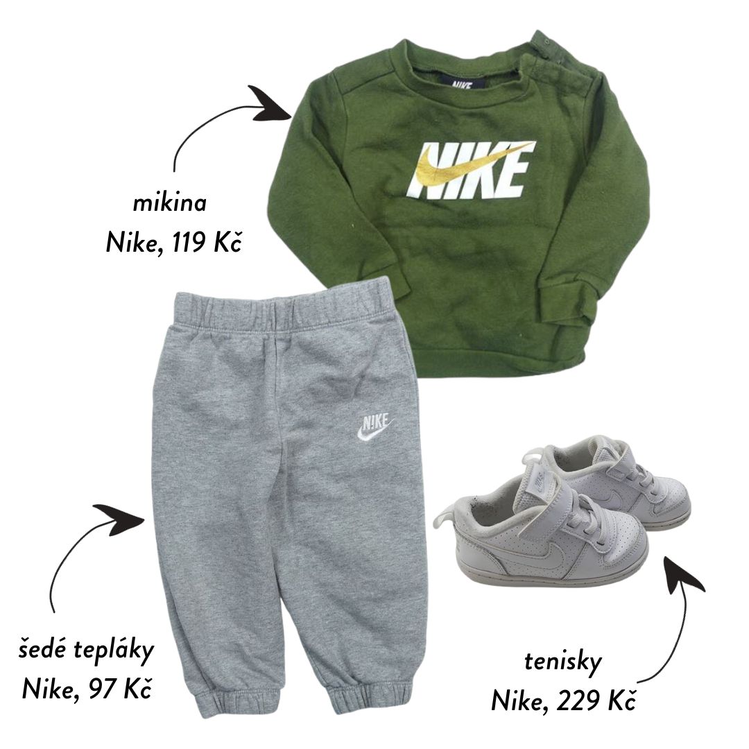 Nike tepláky mikina boty