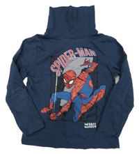 Tmavomodré triko se Spider-manem a rolákem C&A