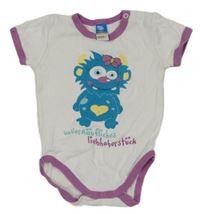 Bílo-fialové body s příšerkou Topolino
