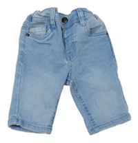 Světlemodré skinny riflové kraťasy Primark