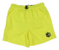 Neonově žluté plážové kraťasy Yigga