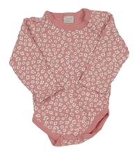 Růžovo-bílé vzorované body 