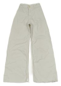 Bílé wide leg rifle ZARA