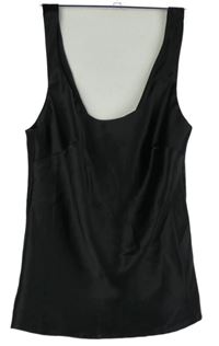 Dámský černý saténový top Asos vel. 32