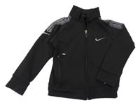 Černá sportovní propínací mikina s logem Nike 