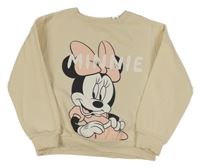 Světlebéžová mikina s Minnie H&M