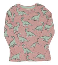 Světlerůžové pyžamové triko s dinosaury F&F