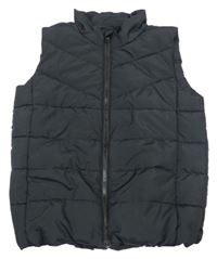 Černá šusťáková zateplená vesta Matalan