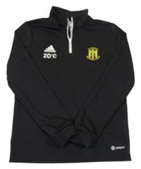 Černá fotbalová mikina s logem Adidas