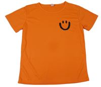 Oranžové sportovní tričko se smajlíkem 