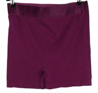 Dámské purpurové žebrované elastické kraťasy Primark 