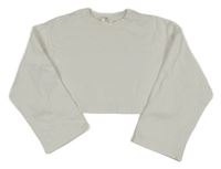 Bílá crop mikina H&M