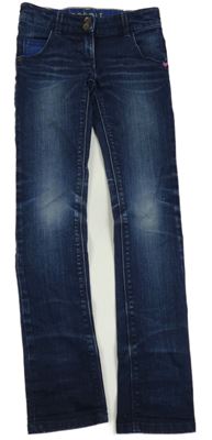 Tmavomodré skinny rifle Esprit