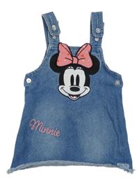 Modré riflové laclové šaty s Minnie Primark