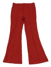 Červené flare tregíny H&M