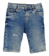 Modré melírované riflové kraťasy Denim Co.