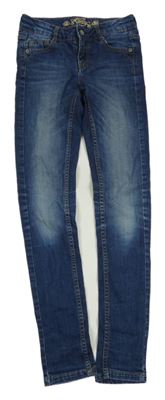 Tmavomodré skinny rifle Lemmi