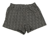 Tmavošedé puntíkaté bavlněné kraťasy H&M