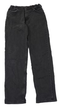 Černošedé relaxed fit waist tapered leg rifle H&M