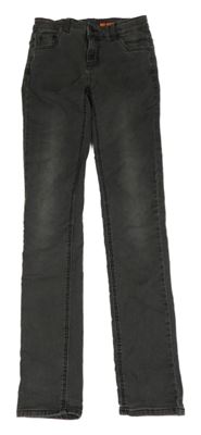 Tmavošedé skinny fit teplákové rifle HEMA