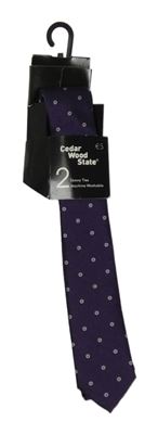Nové - fialová puntíkatá kravata Primark