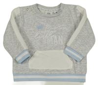 Světlešedá melírovaná mikina s nápisem River Island