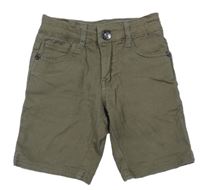 Khaki plátěné kraťasy Zeeman