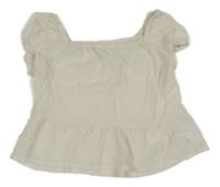 Smetanové crop tričko H&M