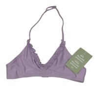 Nové - Lila plavková podprsenka s volánky H&M