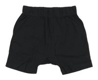 Antracitové bavlněné baggy kraťasy H&M