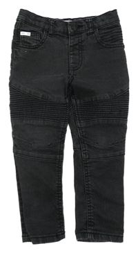 Černé rifle s žebrováním River Island