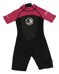 Fuchsiovo-černý neopren s potiskem Regatta