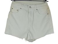 Dámské bílé riflové mom kraťasy Topshop
