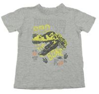Šedé tričko s dinosaurem Blue Seven 