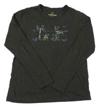 Khaki triko s logem Jack & Jones