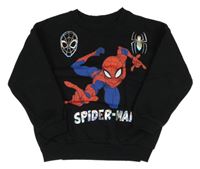 Černá mikina se Spider-manem MARVEL
