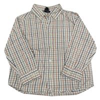 Bílo-barevná kostkovaná košile H&M