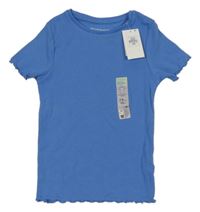 Nové - modré žebrované tričko Primark