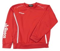 Červeno-bílá sportovní mikina Reece