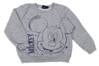Šedá mikina s Mickeym Disney