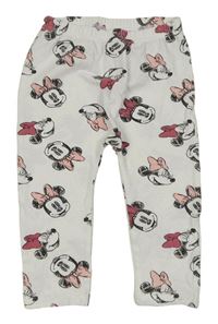 Bílé legíny s Minnie Disney