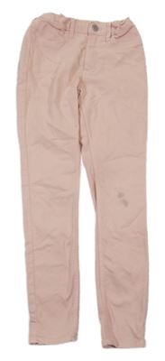 Růžové skinny fit rifle H&M