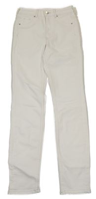 Bílé curvy ultra high waist rifle H&M