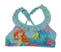 Světlemodrá plavková lambáda s Ariel a volánky H&M