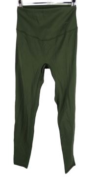 Dámské khaki sportovní legíny Gymshark