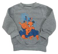 Šedá mikina se Spidermanem