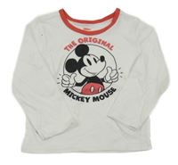 Bílé triko s Mickeym Disney