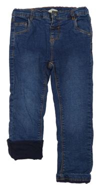Modré podšité skinny rifle John Lewis