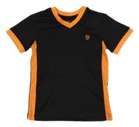 Černo-oranžové sportovní tričko victory